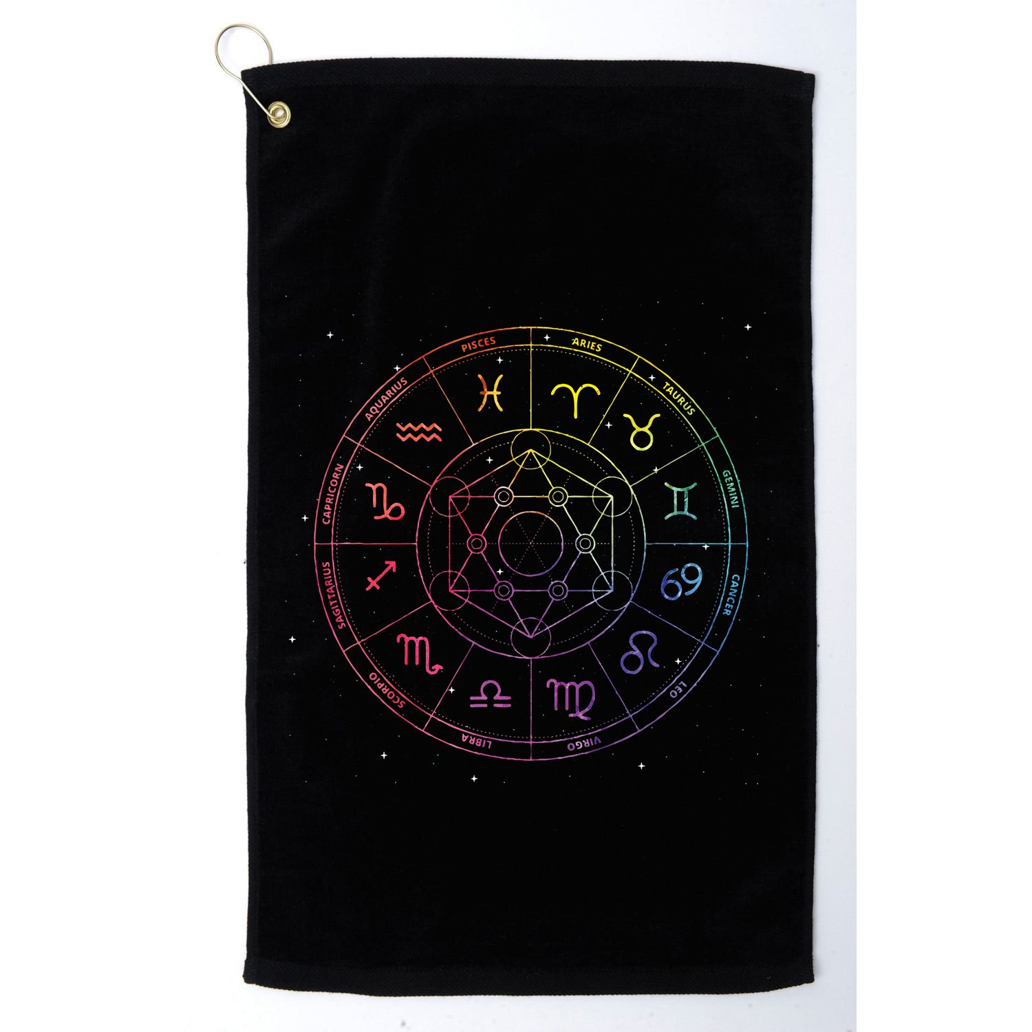 Astrology Zodiac Constellation Astrologer Golf Towel
