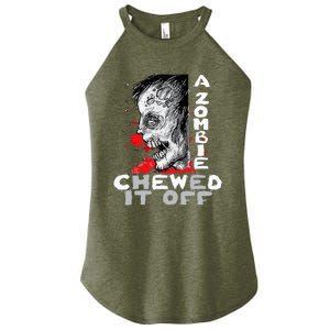 A Zombie Chewed It Off Handicap Leg Amputee Amputation Women's Perfect Tri Rocker Tank