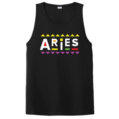 Aries Zodiac Design 90s Style PosiCharge Competitor Tank