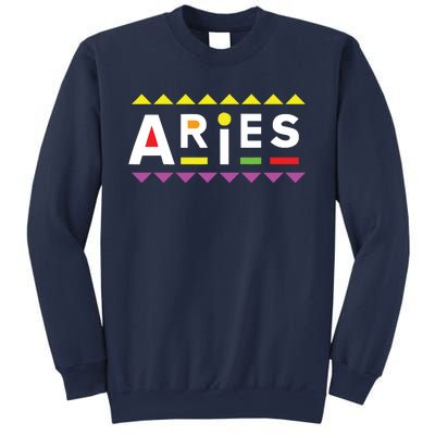 Aries Zodiac Design 90s Style Sweatshirt