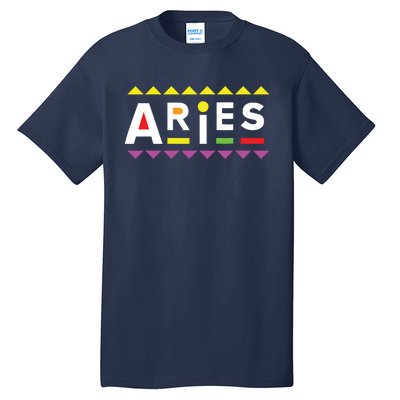 Aries Zodiac Design 90s Style Tall T-Shirt