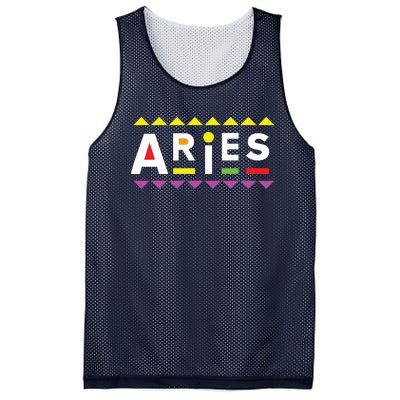 Aries Zodiac Design 90s Style Mesh Reversible Basketball Jersey Tank