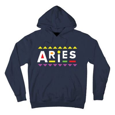 Aries Zodiac Design 90s Style Tall Hoodie