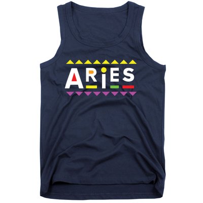 Aries Zodiac Design 90s Style Tank Top