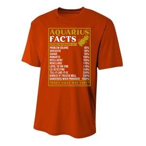 Aquarius Zodiac Facts Design Zodiac Facts Funny Aquarius Funny Gift Performance Sprint T-Shirt