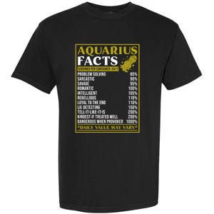 Aquarius Zodiac Facts Design Zodiac Facts Funny Aquarius Funny Gift Garment-Dyed Heavyweight T-Shirt