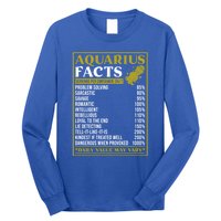 Aquarius Zodiac Facts Design Zodiac Facts Funny Aquarius Funny Gift Long Sleeve Shirt