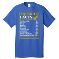 Aquarius Zodiac Facts Design Zodiac Facts Funny Aquarius Funny Gift Tall T-Shirt