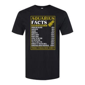 Aquarius Zodiac Facts Design Zodiac Facts Funny Aquarius Funny Gift Softstyle CVC T-Shirt