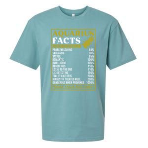 Aquarius Zodiac Facts Design Zodiac Facts Funny Aquarius Funny Gift Sueded Cloud Jersey T-Shirt