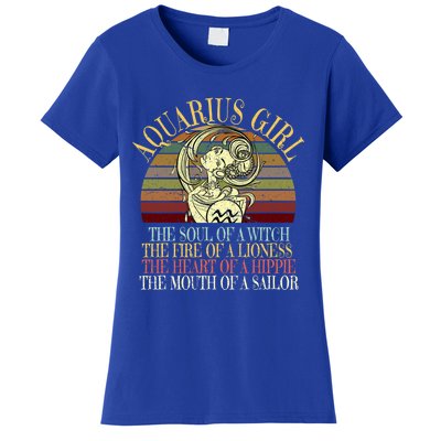 Aquarius Zodiac January February Birthday Gift Women's T-Shirt