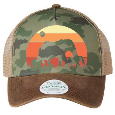 Africa Zoo Keeper Animal Family Retro Elephant Legacy Tie Dye Trucker Hat