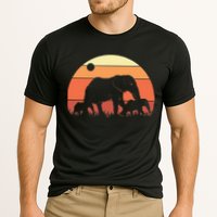 Africa Zoo Keeper Animal Family Retro Elephant Cooling Performance Crew T-Shirt