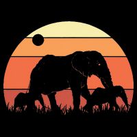 Africa Zoo Keeper Animal Family Retro Elephant Cooling Performance Crew T-Shirt