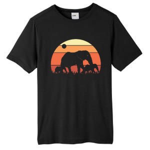 Africa Zoo Keeper Animal Family Retro Elephant Tall Fusion ChromaSoft Performance T-Shirt