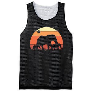 Africa Zoo Keeper Animal Family Retro Elephant Mesh Reversible Basketball Jersey Tank