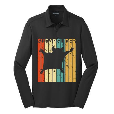 Aussie Zoo Keeper Animal Gift Sugar Glider Silk Touch Performance Long Sleeve Polo