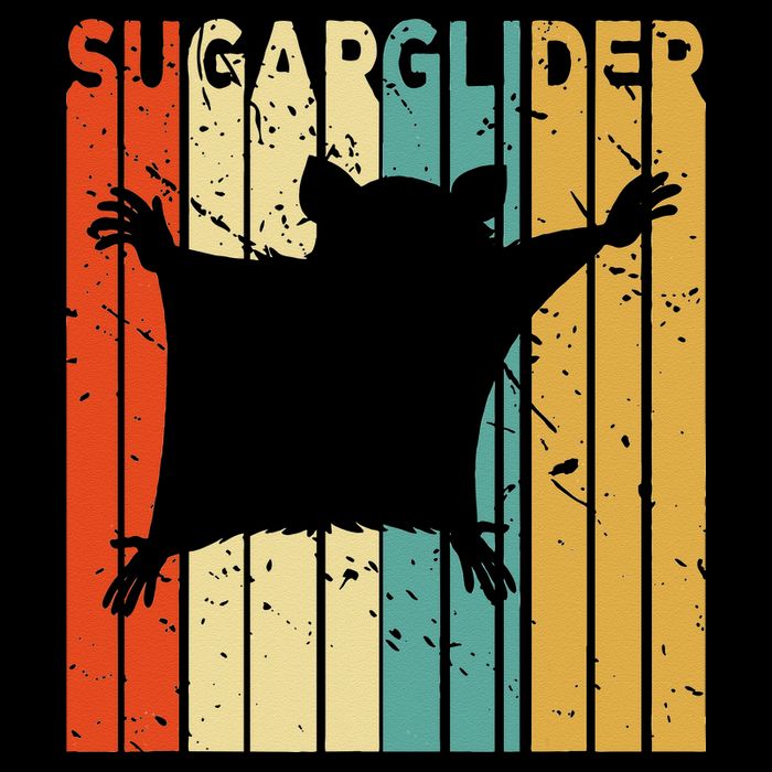 Aussie Zoo Keeper Animal Gift Sugar Glider Cropped Pullover Crew