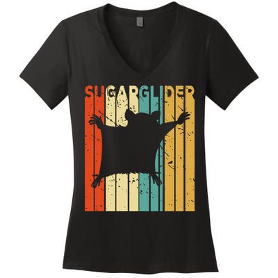 Aussie Zoo Keeper Animal Gift Sugar Glider Women's V-Neck T-Shirt