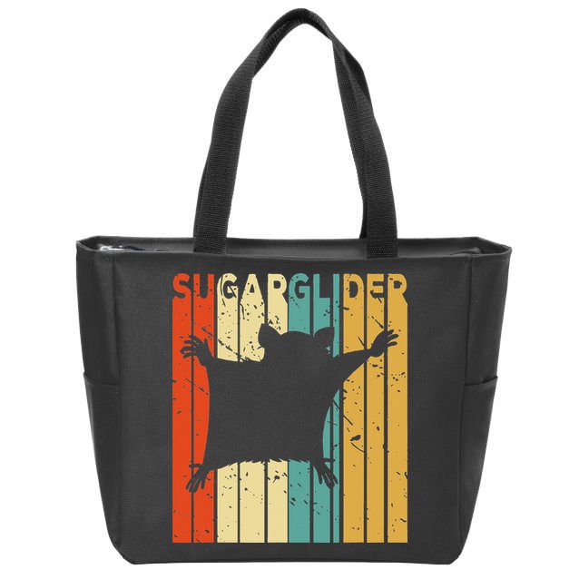 Aussie Zoo Keeper Animal Gift Sugar Glider Zip Tote Bag
