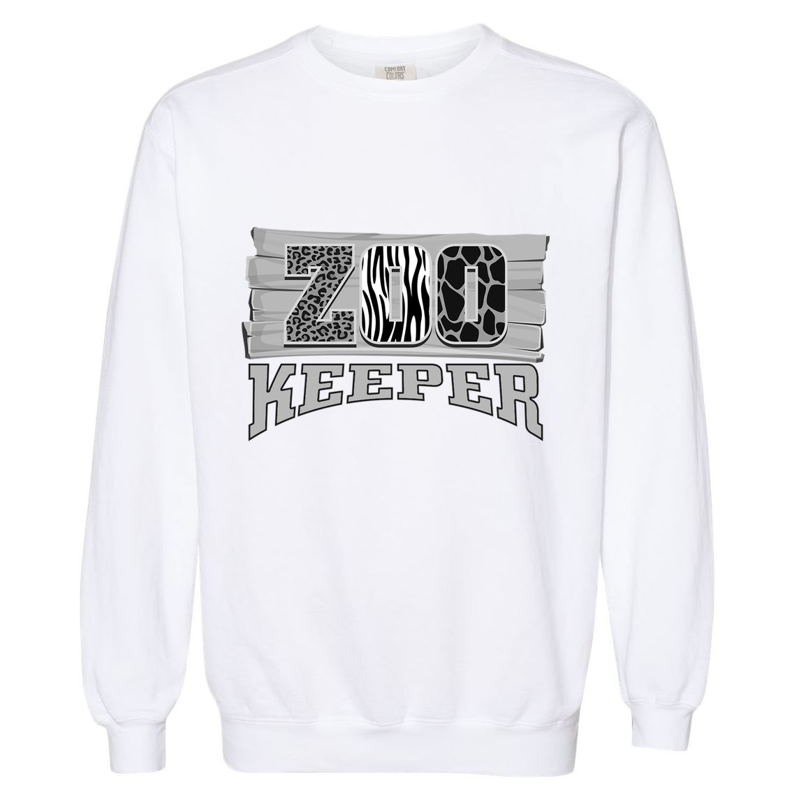Animal Zookeeper Lover Easy Halloween Gift Garment-Dyed Sweatshirt