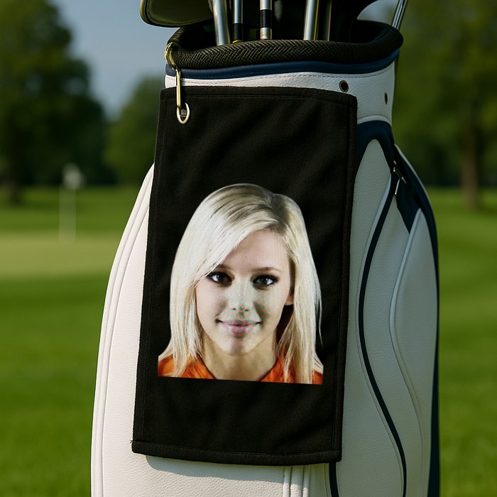 Alex Zedra Mugshot Golf Towel
