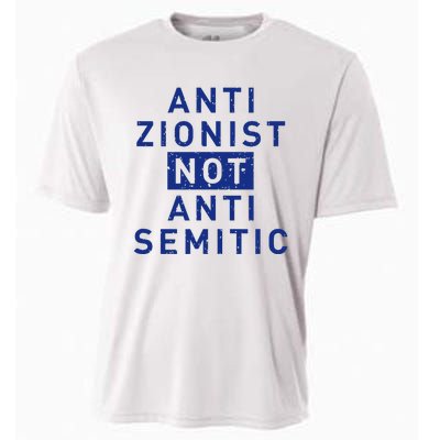 Anti Zionist Not Anti Semitic Cooling Performance Crew T-Shirt