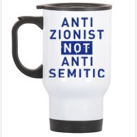 Anti Zionist Not Anti Semitic Stainless Steel Travel Mug