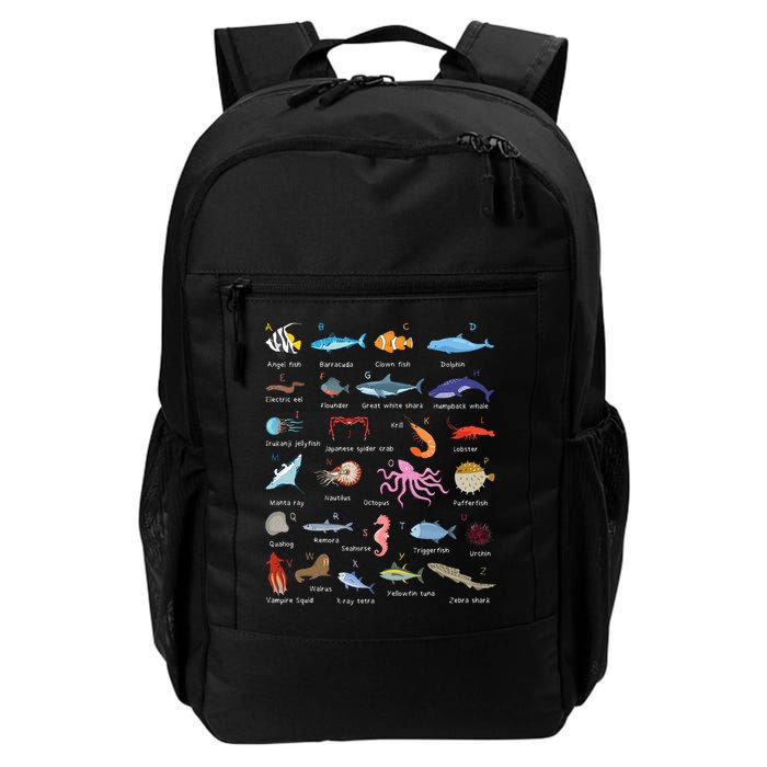 A Z Ocean Life Exploration Sea Creatures Alphabet Backpack