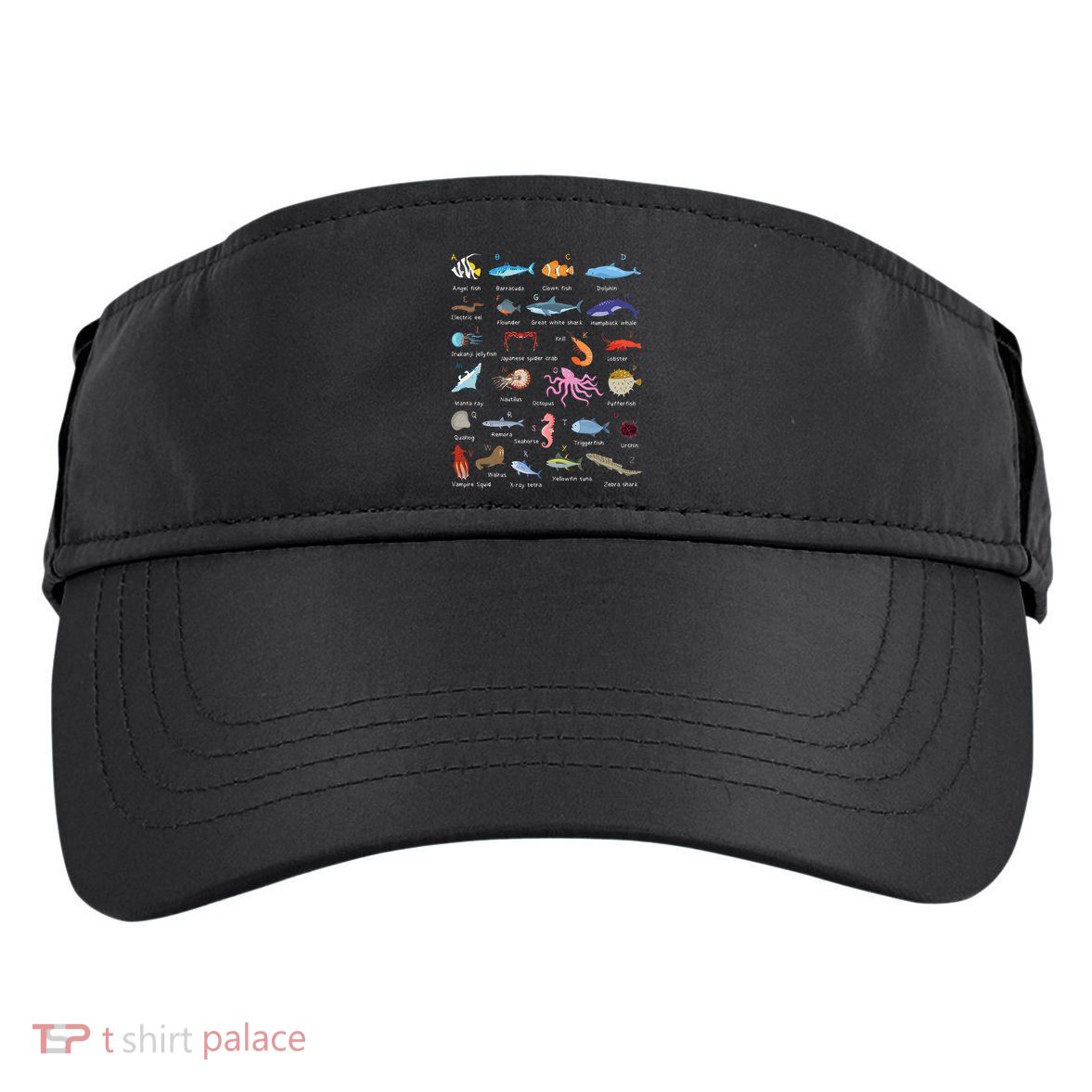 A Z Ocean Life Exploration Sea Creatures Alphabet Adult Drive Performance Visor