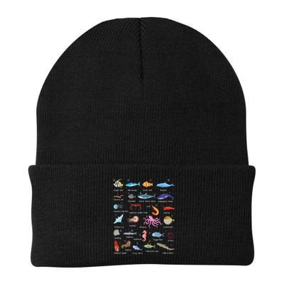 A Z Ocean Life Exploration Sea Creatures Alphabet Beanie