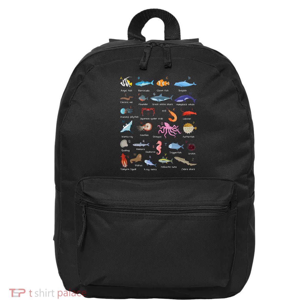 A Z Ocean Life Exploration Sea Creatures Alphabet 16 in Basic Backpack
