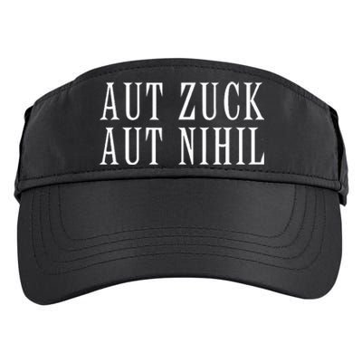 All Zuck Or All Nothing In Latin Aut Zuck Aut Nihil Adult Drive Performance Visor