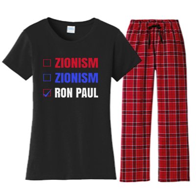 Anti Zionism Ron Paul For President Libertarian Women's Flannel Pajama Set