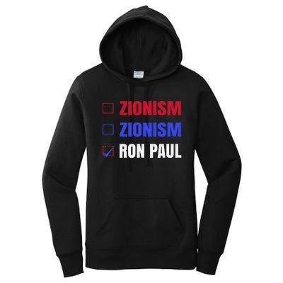 Anti Zionism Ron Paul For President Libertarian Women's Pullover Hoodie