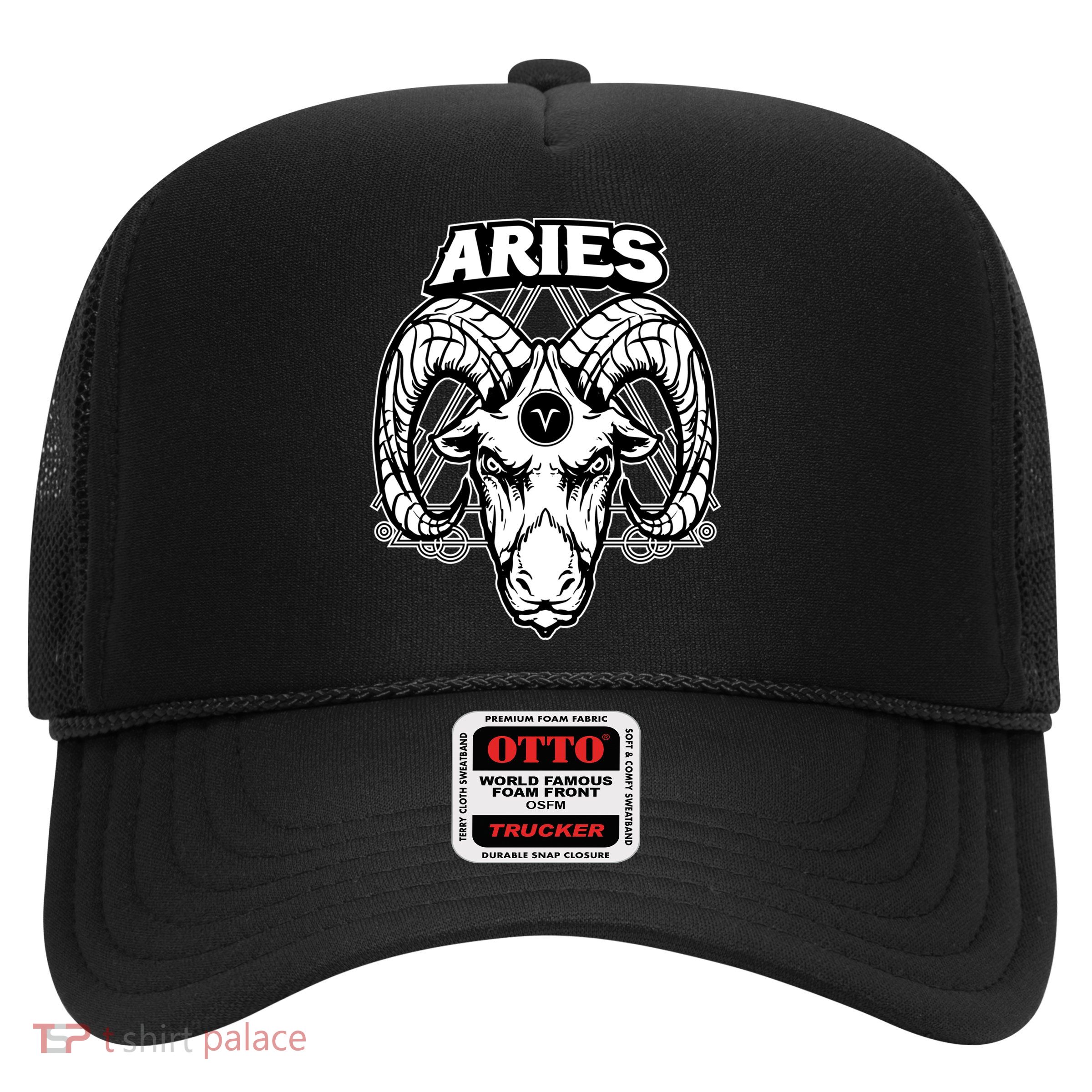 Aries Zodiac Sign Horoscope Symbols Astrology Gift Trucker Hat