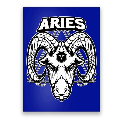 Aries Zodiac Sign Horoscope Symbols Astrology Gift Poster