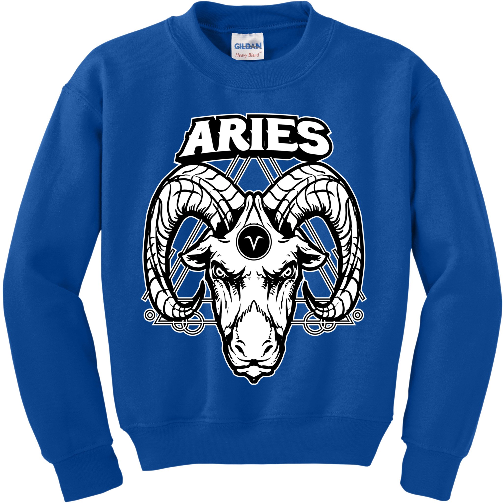 Aries Zodiac Sign Horoscope Symbols Astrology Gift Kids Sweatshirt