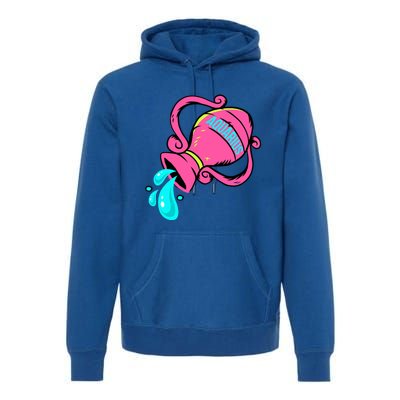 Aquarius Zodiac Sign January February Horoscope Gift Premium Hoodie