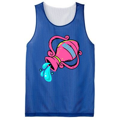 Aquarius Zodiac Sign January February Horoscope Gift Mesh Reversible Basketball Jersey Tank