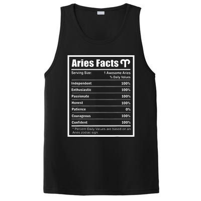 Aries Zodiac Sign Fun Facts Shirts Men Women Birthday Aries PosiCharge Competitor Tank