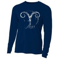 Aries Zodiac Sign March April Birthday Horoscope Cooling Performance Long Sleeve Crew