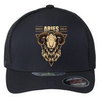Aries Zodiac Sign Symbol Astrology Dates Flexfit Unipanel Trucker Cap