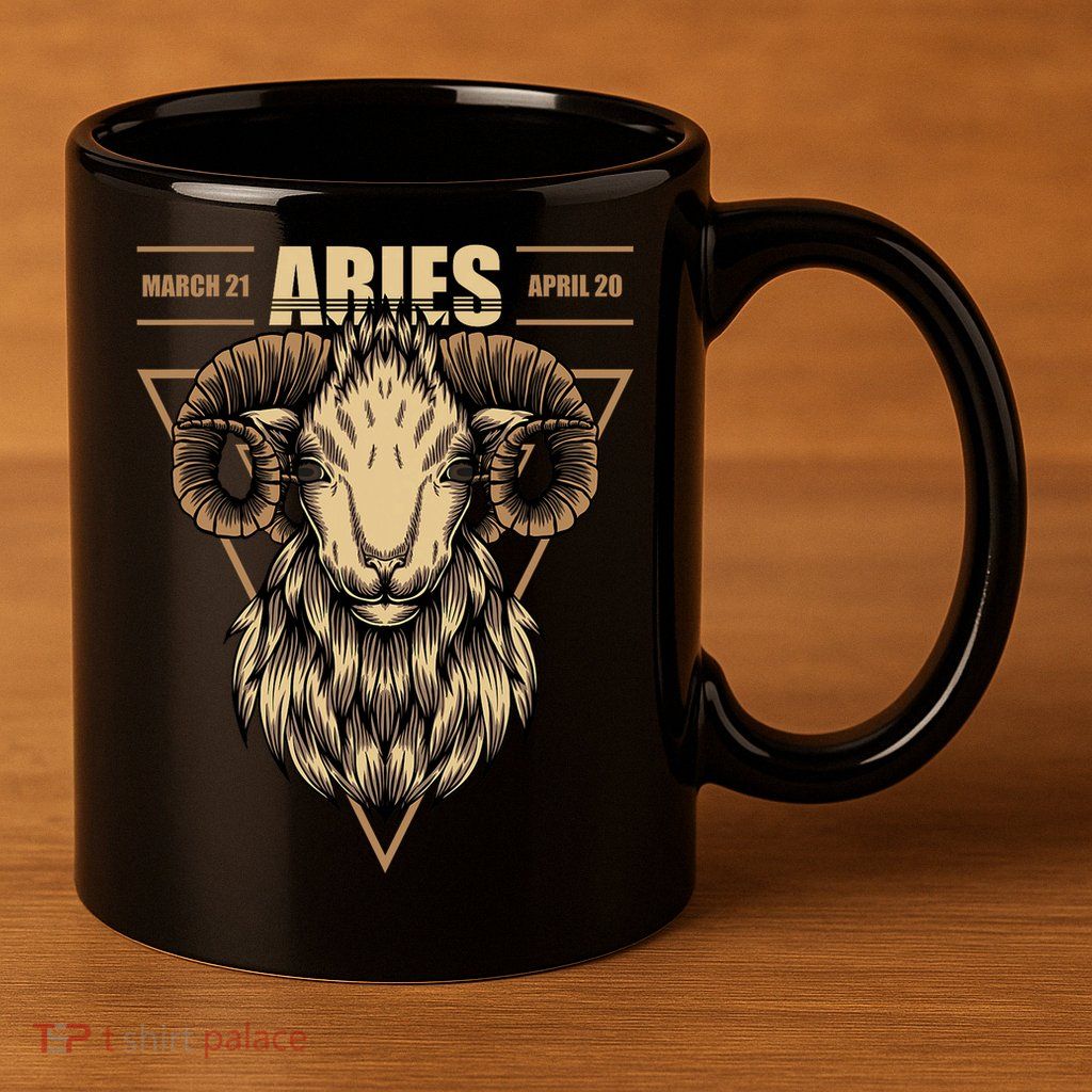 Aries Zodiac Sign Symbol Astrology Dates 11oz C Handle Ceramic Mug