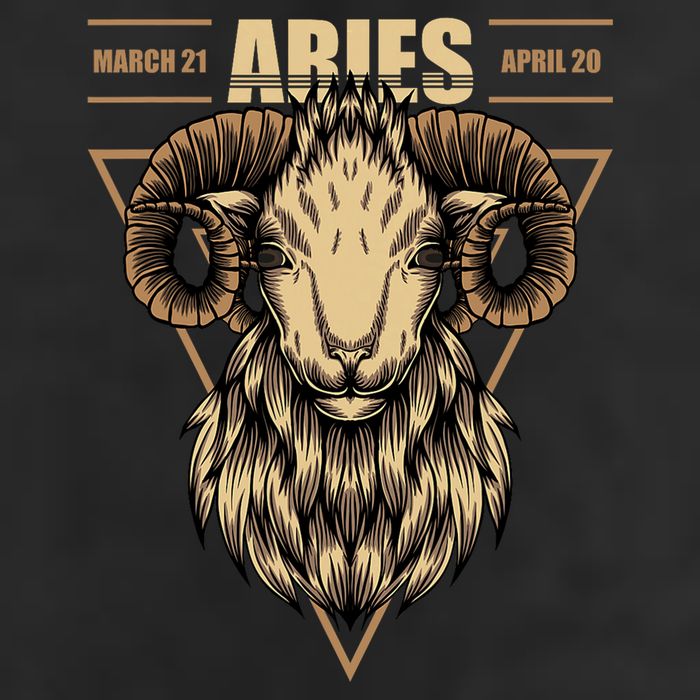 Aries Zodiac Sign Symbol Astrology Dates Golf Towel