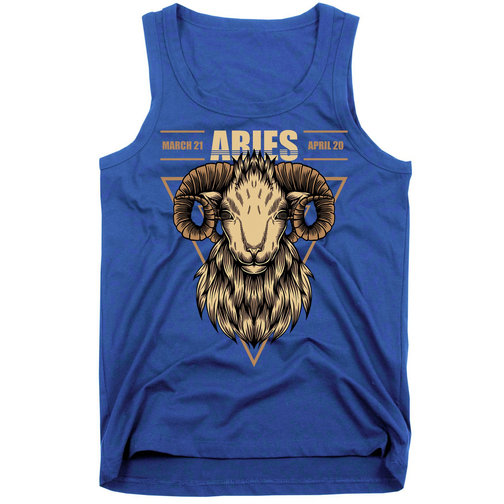Aries Zodiac Sign Symbol Astrology Dates Tank Top