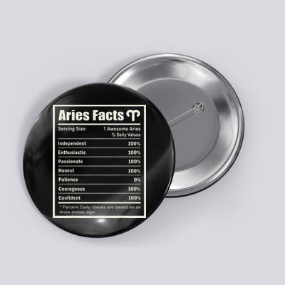 Aries Zodiac Sign Fun Facts Wo Birthday Aries Button