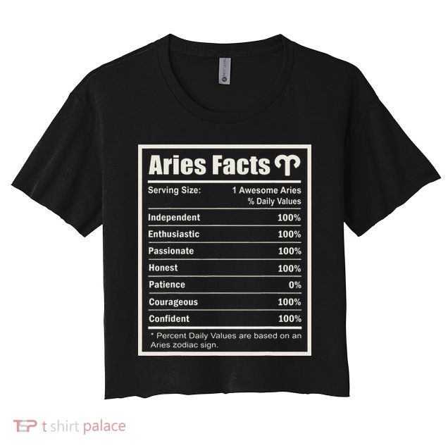 Aries Zodiac Sign Fun Facts Wo Birthday Aries Crop Top