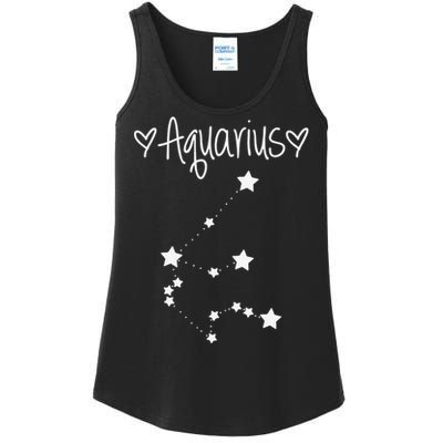 Aquarius Zodiac Sign Horoscope January February Birthday Ladies Essential Tank