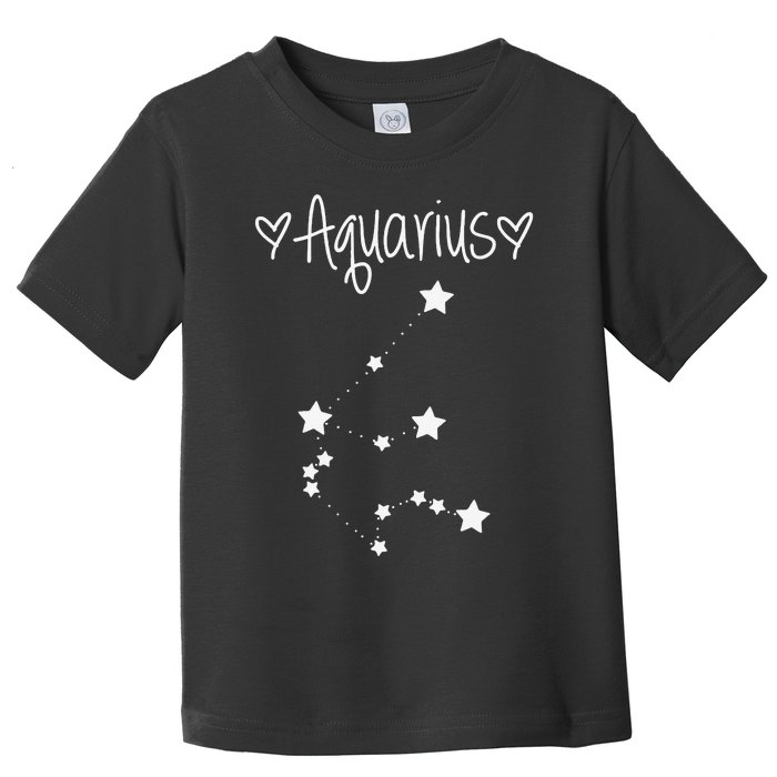 Aquarius Zodiac Sign Horoscope January February Birthday Toddler T-Shirt